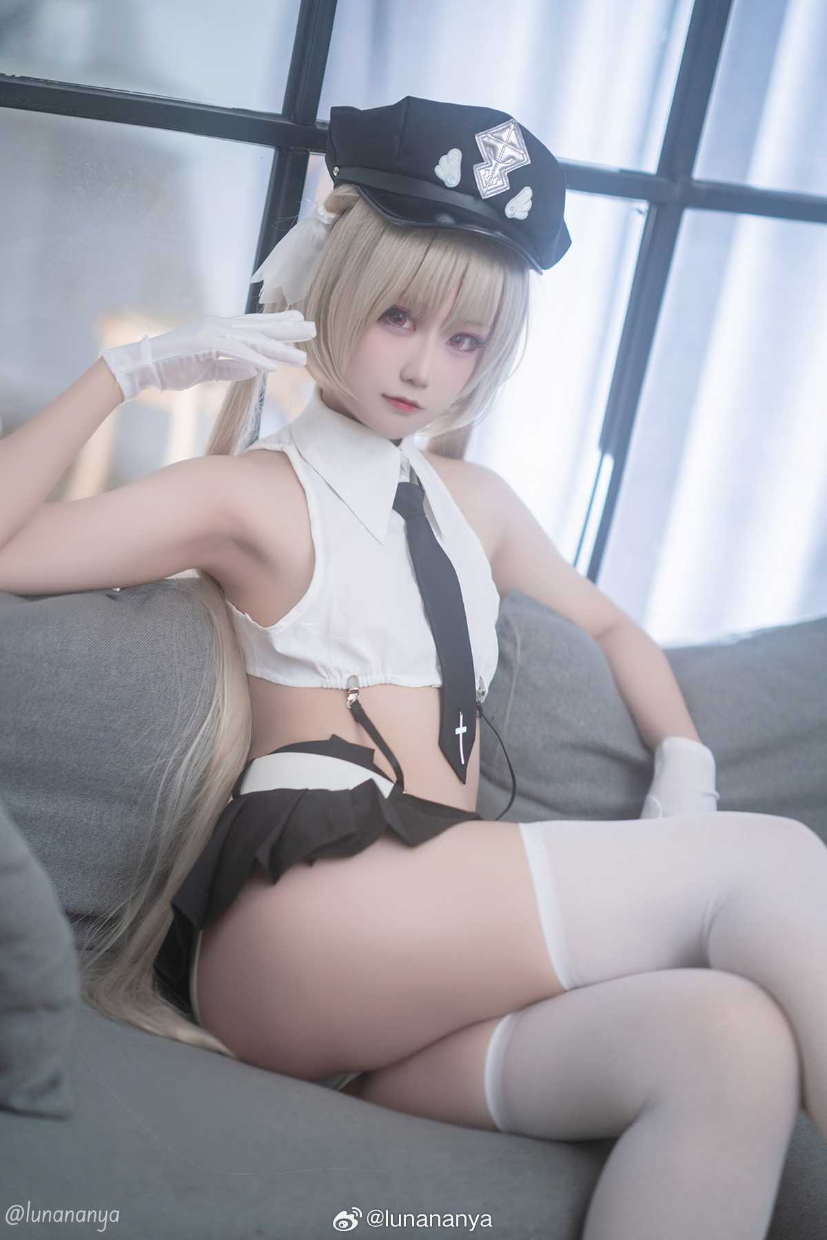 cosplay终于cos了最爱的rurudo老师的女儿天使警察エル！天使警察エル@lunananya