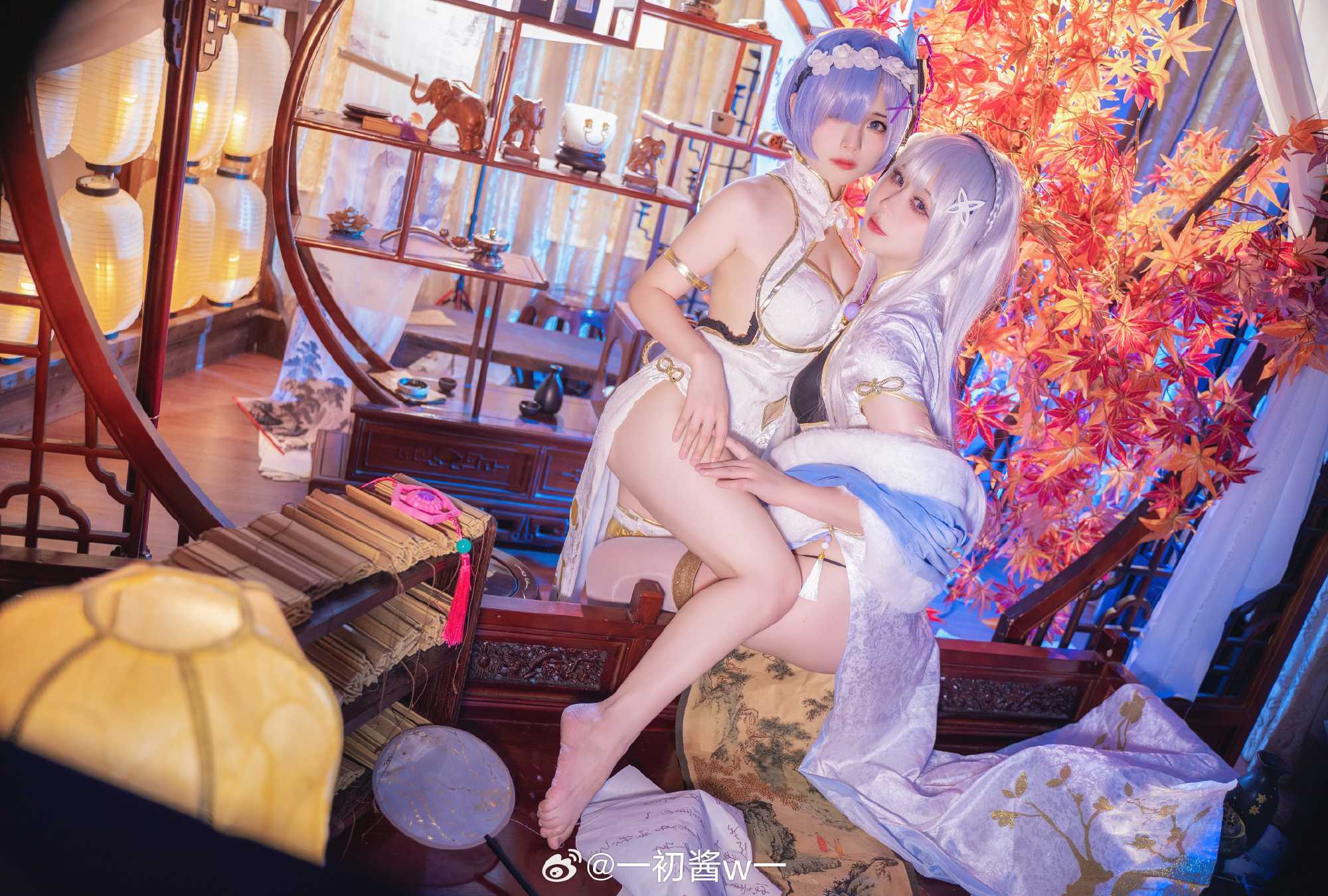 cosplayRe:从零开始的异世界生活艾米莉亚@酒酿促织nya蕾姆@一初酱w一