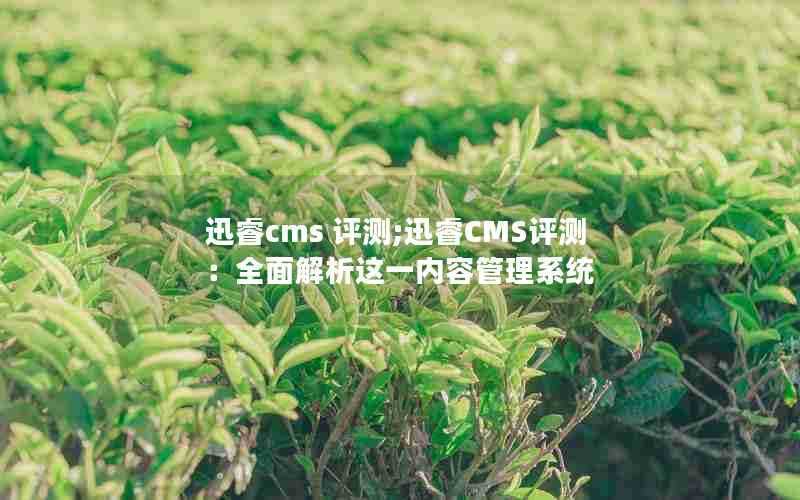 迅睿cms评测;迅睿CMS评测：全面解析这一内容管理系统