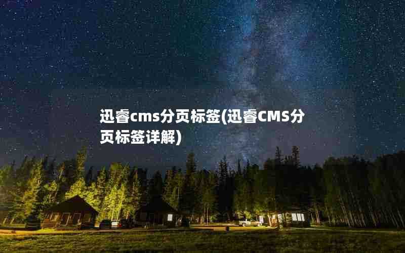 迅睿cms分页标签(迅睿CMS分页标签详解)