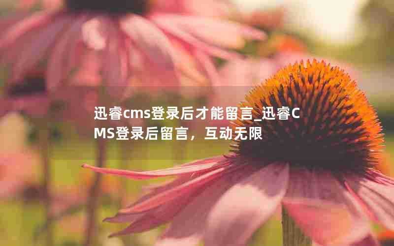 迅睿cms登录后才能留言_迅睿CMS登录后留言，互动无限