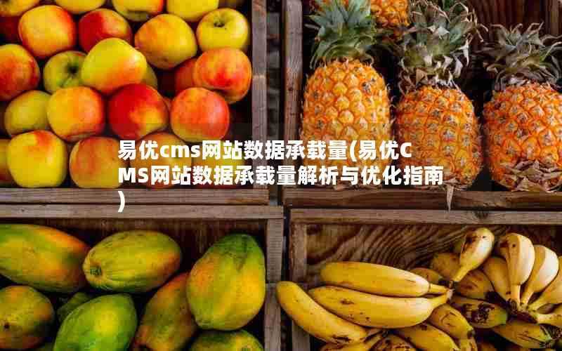 易优cms网站数据承载量(易优CMS网站数据承载量解析与优化指南)