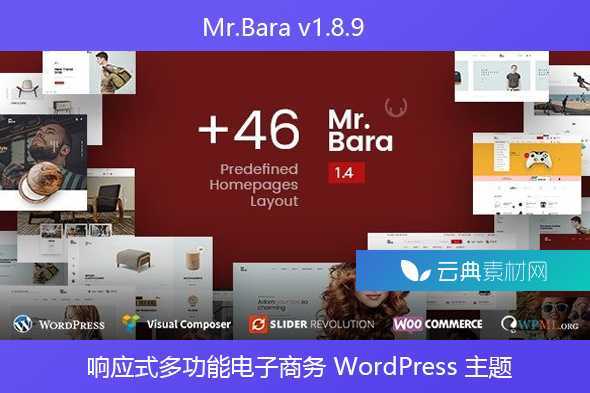 Mr.Bara v1.8.9 – 响应式多功能电子商务 WordPress 主题