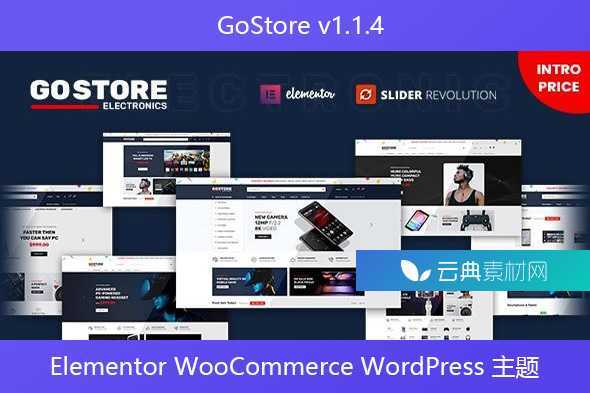 GoStore v1.1.4 – Elementor WooCommerce WordPress 主题