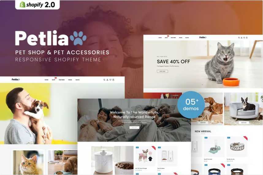 Petlia – 宠物店和宠物用品 Shopify 主题