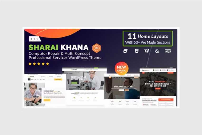 Sharai Khana – 电脑维修 WordPress 主题