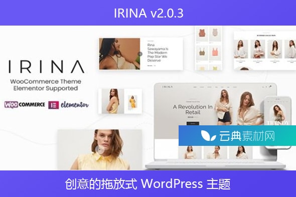 IRINA v2.0.3 – 创意的拖放式 WordPress 主题