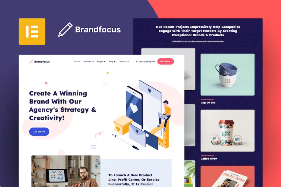 Brandfocus – 品牌代理 Elementor 模板套件