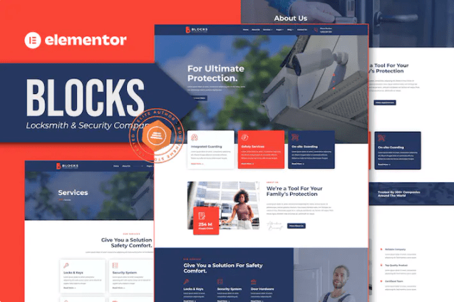 Blocks – Locksmith & Security Company Elementor 模板套件