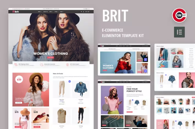 Brit – WooCommerce Elementor Pro 模板套件