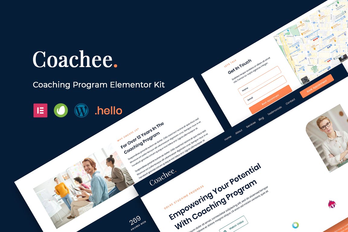 Coachee – 教练计划 Elementor Template Kit