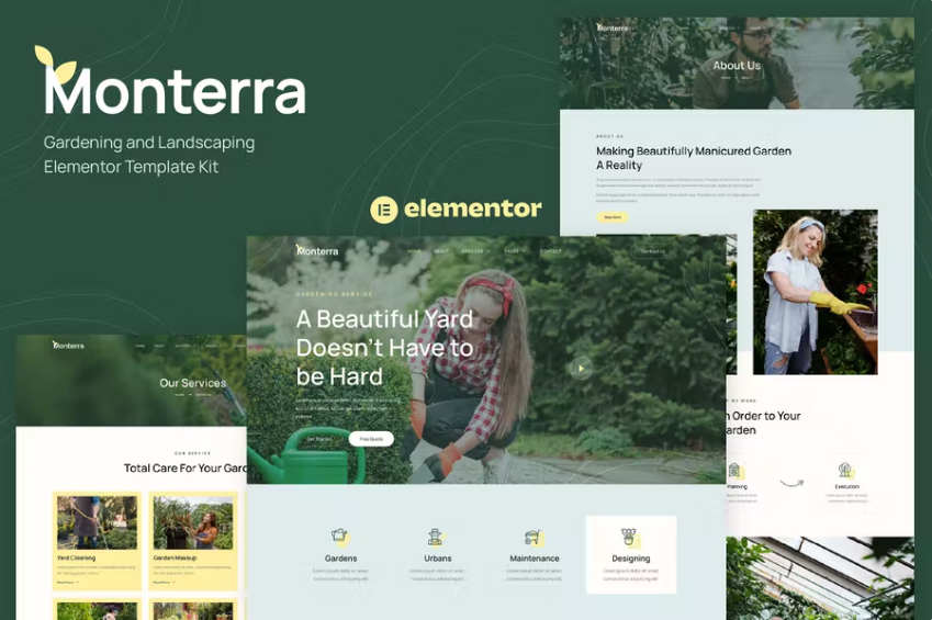 Monterra – 园艺和园林绿化 Elementor 模板套件