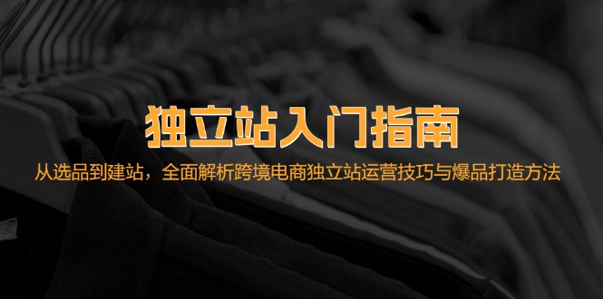 独立站入门指南：从选品到建站，全面解析跨境电商独立站运营技巧与爆品…