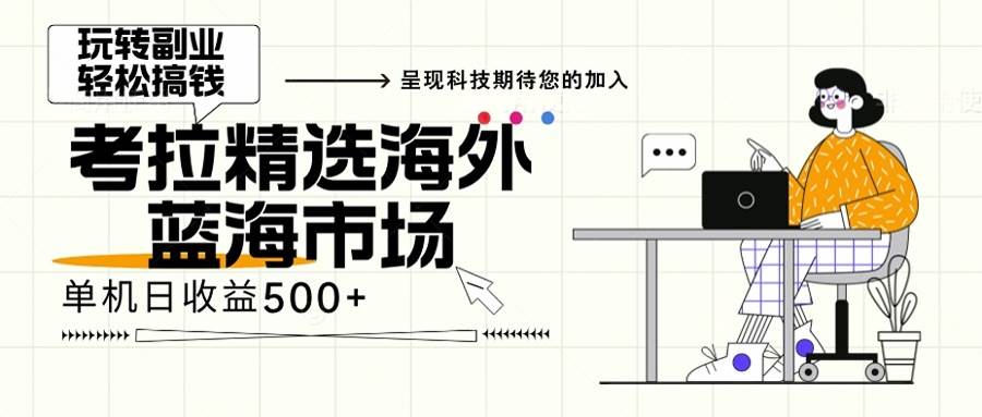 海外全新空白市场，小白也可轻松上手，年底最后红利