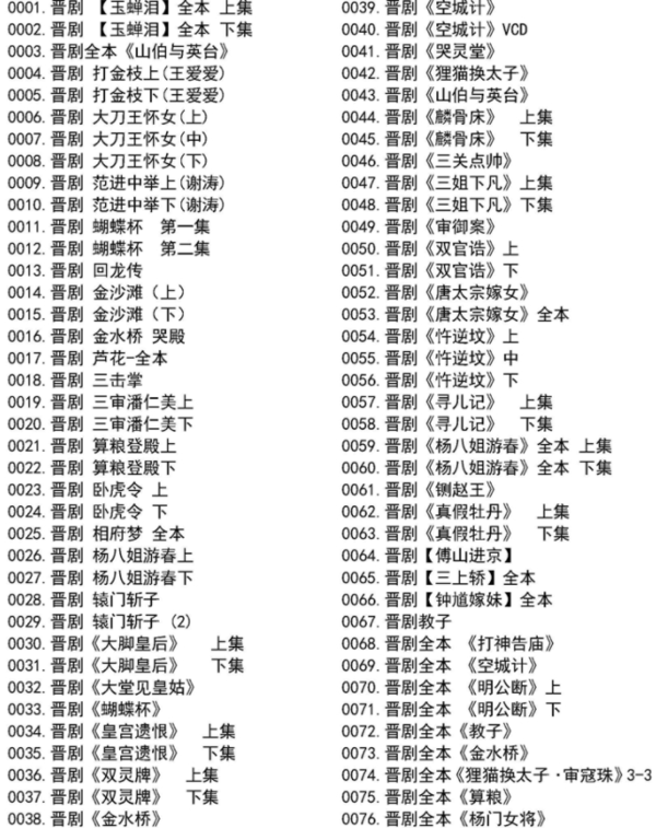 山西晋剧全本戏视频mp3合集打包下载_山西梆子视频mp3,全套视频教程学习资料通过百度云网盘下载 